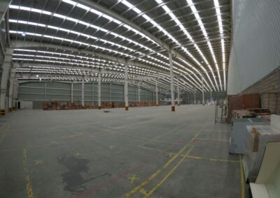 vista de la nave industrial en toluca apeciando el cross docking