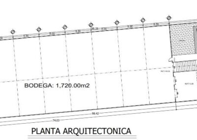 Nave industrial en san mateo atenco plano arquitectónico